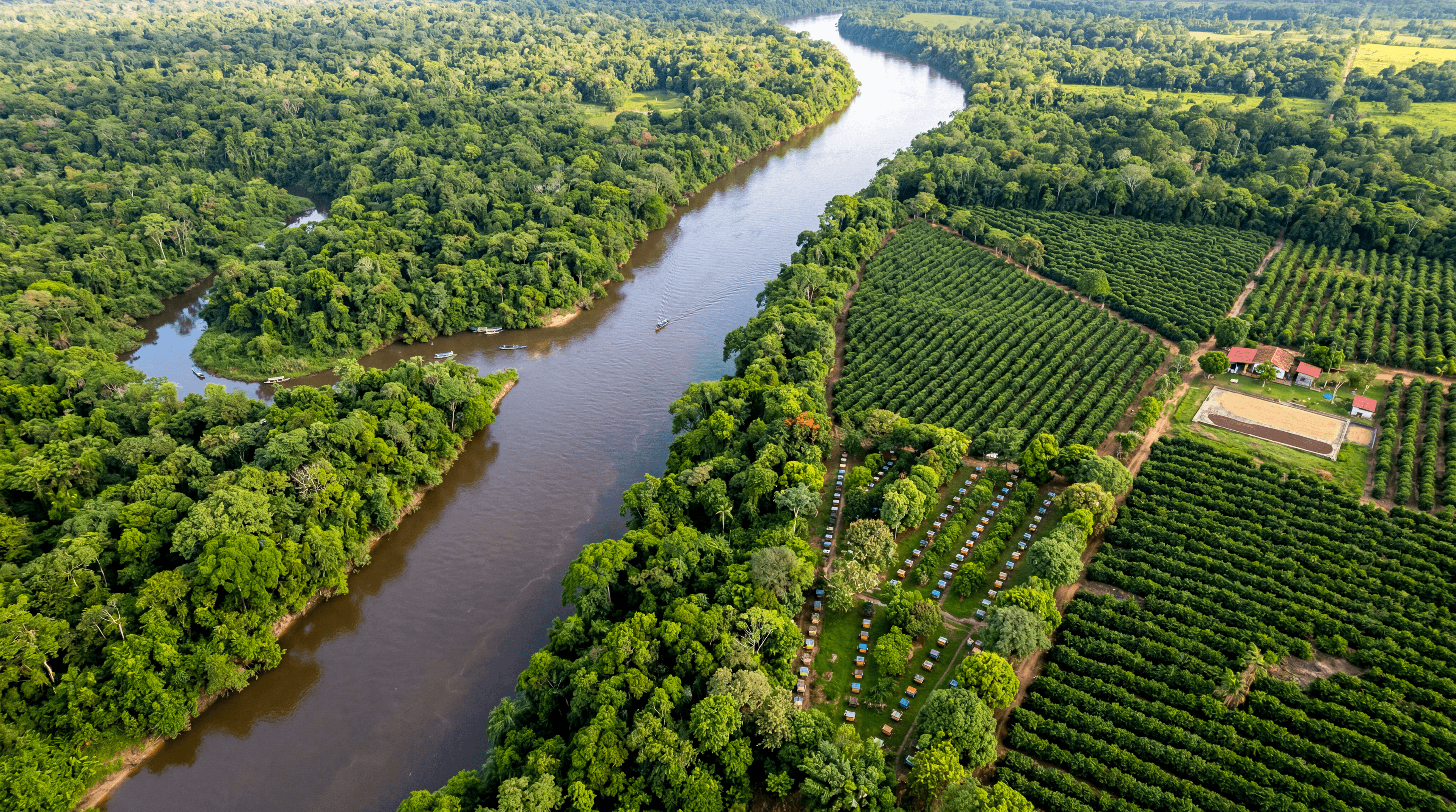 Plantação de Café Robusta Amazônico Amãbyta